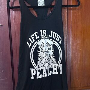 Nintendo Black Princess Peach Tank Top